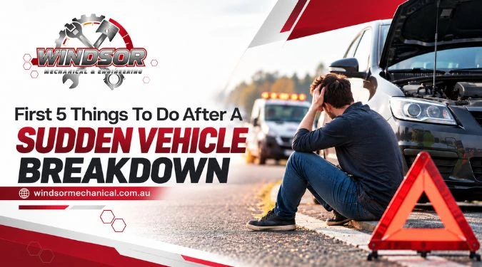Car breaks down suddenly on the road with a driver seeking roadside assistance and learning what to do after a vehicle breakdown.